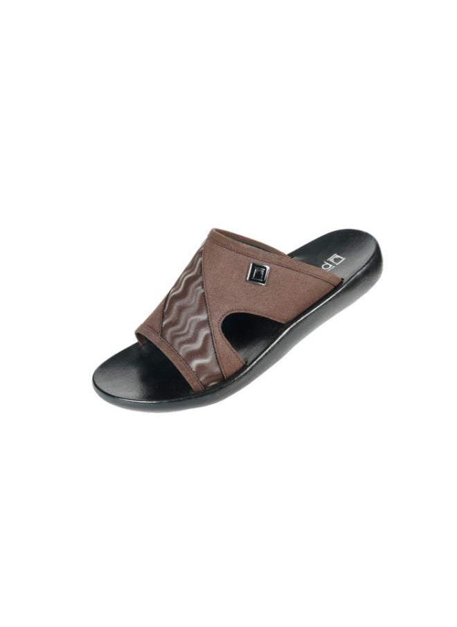 barjeel uno - 008-3560 Barjeel Mens Arabic Sandals 63122 Brown - Image 1
