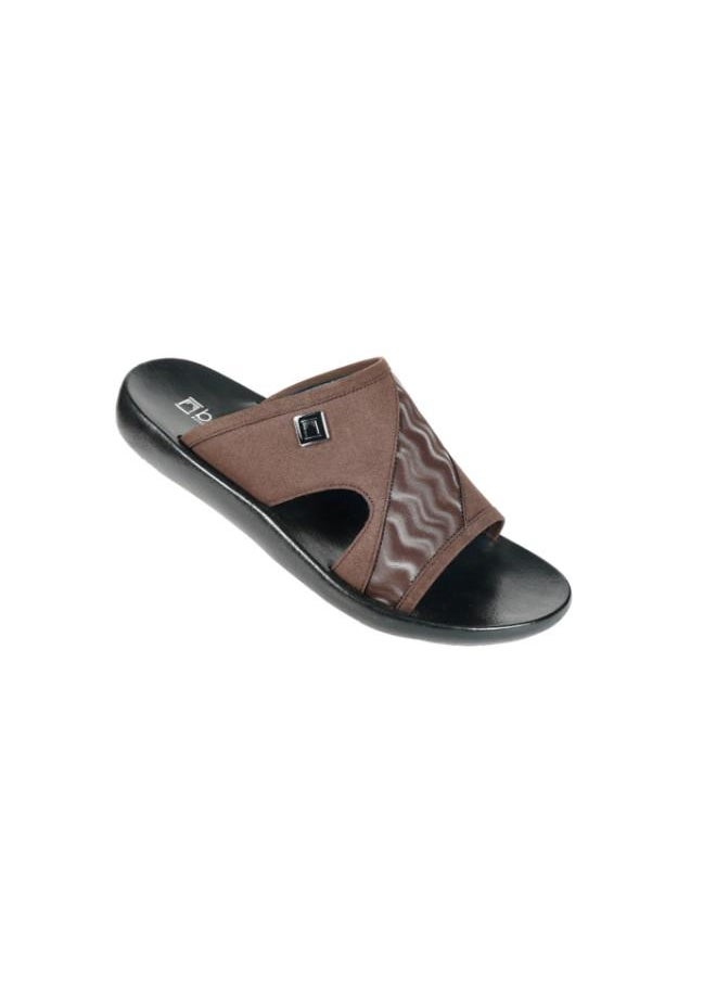 barjeel uno - 008-3560 Barjeel Mens Arabic Sandals 63122 Brown - Image 1
