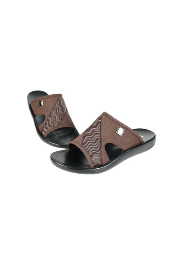 barjeel uno - 008-3560 Barjeel Mens Arabic Sandals 63122 Brown - Image 1