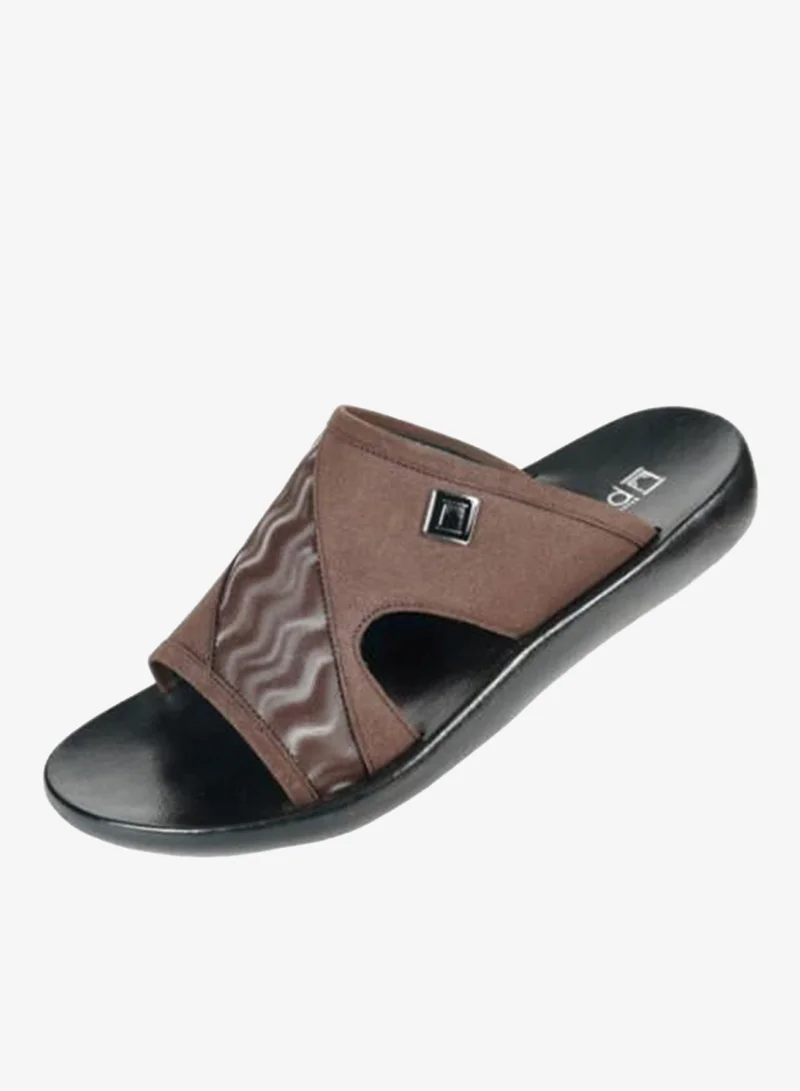 008-3560 Barjeel Mens Arabic Sandals 63122 Brown