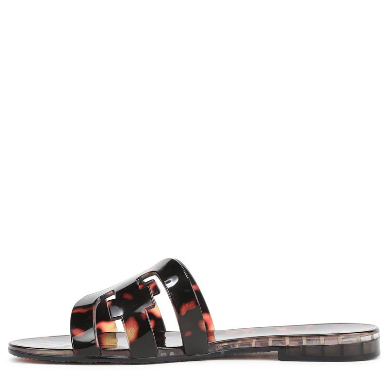 Sam Edelman Women's Bay Jelly Flat Sandal, Tortoise, 8 - Image 2