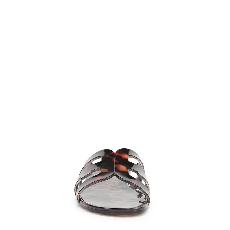 Sam Edelman Women's Bay Jelly Flat Sandal, Tortoise, 8 - Image 4