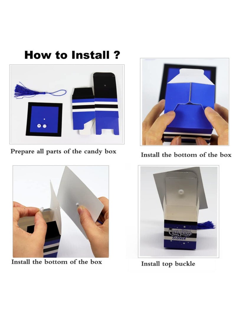 SOLARAE Graduation Candy Boxes, Congrats Grad Graduation Gift Boxes for Graduation Party Favors Boxes 2023 Graduation Party Supplies Decorations - Image 5