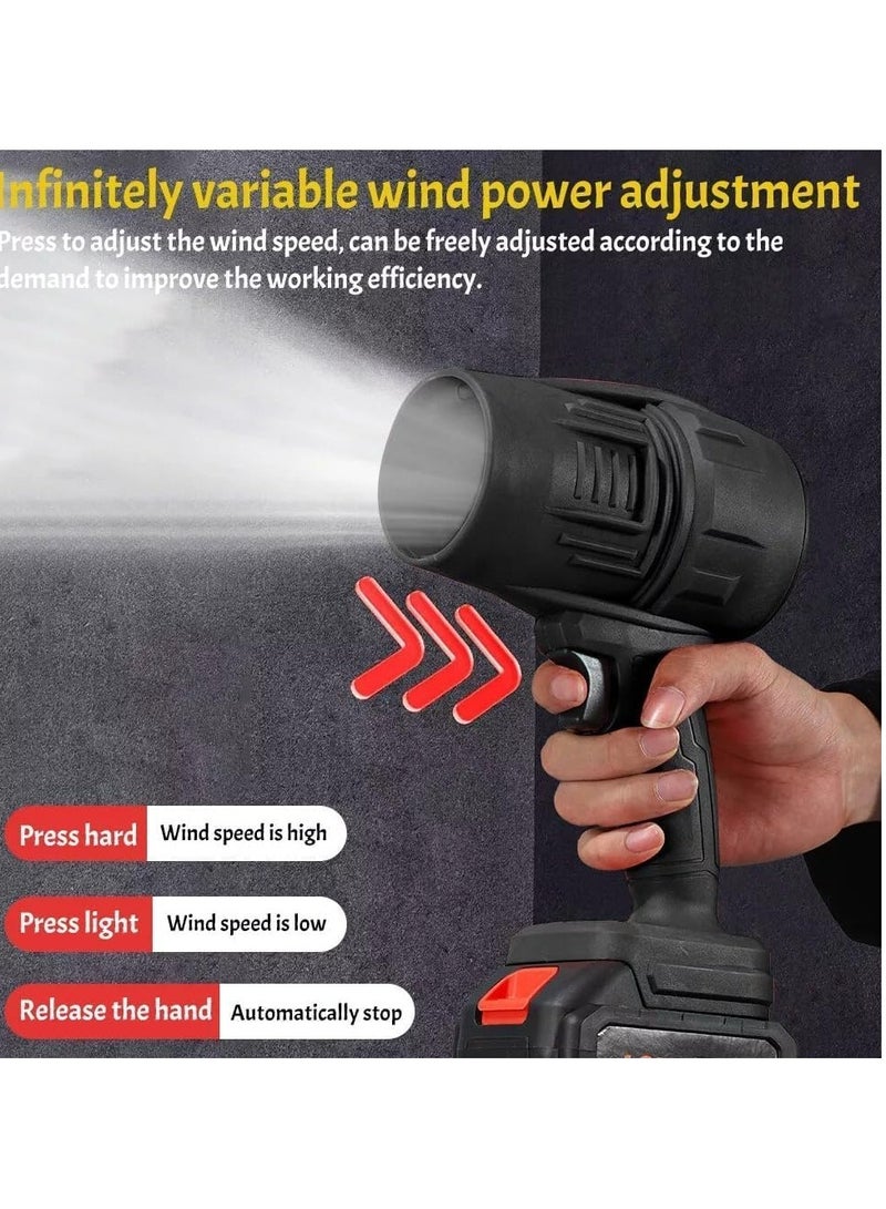 JAJEEK Portable Cordless Air Blower Battery Powered Turbo Cleaning and Drying Tool - Compact, High-Powered Air Blower for Home, Car, Electronics, and Outdoor Use - Fast Drying & Efficient Cleaning Tool - Black  - Image 3