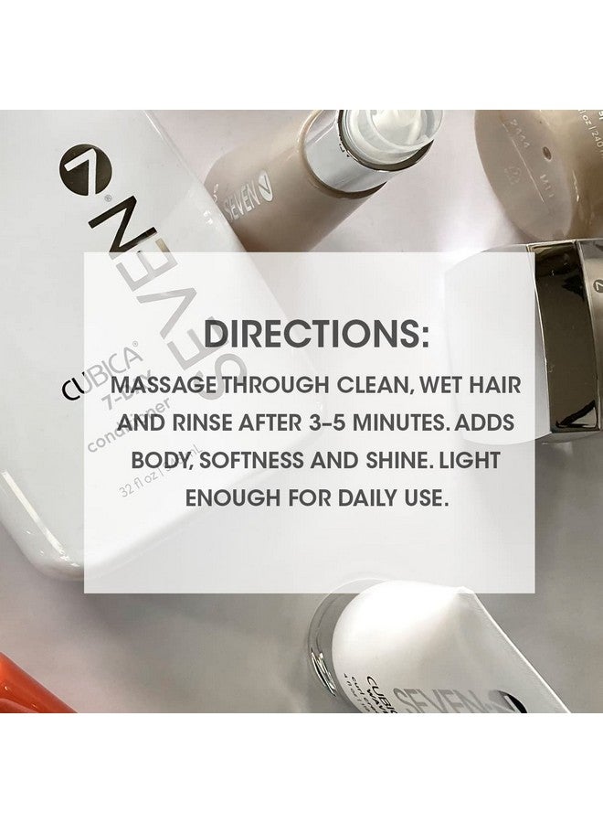 Seven Haircare Cubica 7Day Conditioner With Shea Butter & Vit B5 Lightweight Conditioner For Any Hair Type Detangle And Moisturize Hair Sulfate Free & Paraben Free 10.7 Oz - Image 4