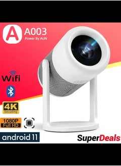 AUN Mini Projector Portable Android 11 Home Theater Cinema VideoProjector Bluetooth WIFI Sync IOS Smartphone 1080P 4K Movie  - Image 1