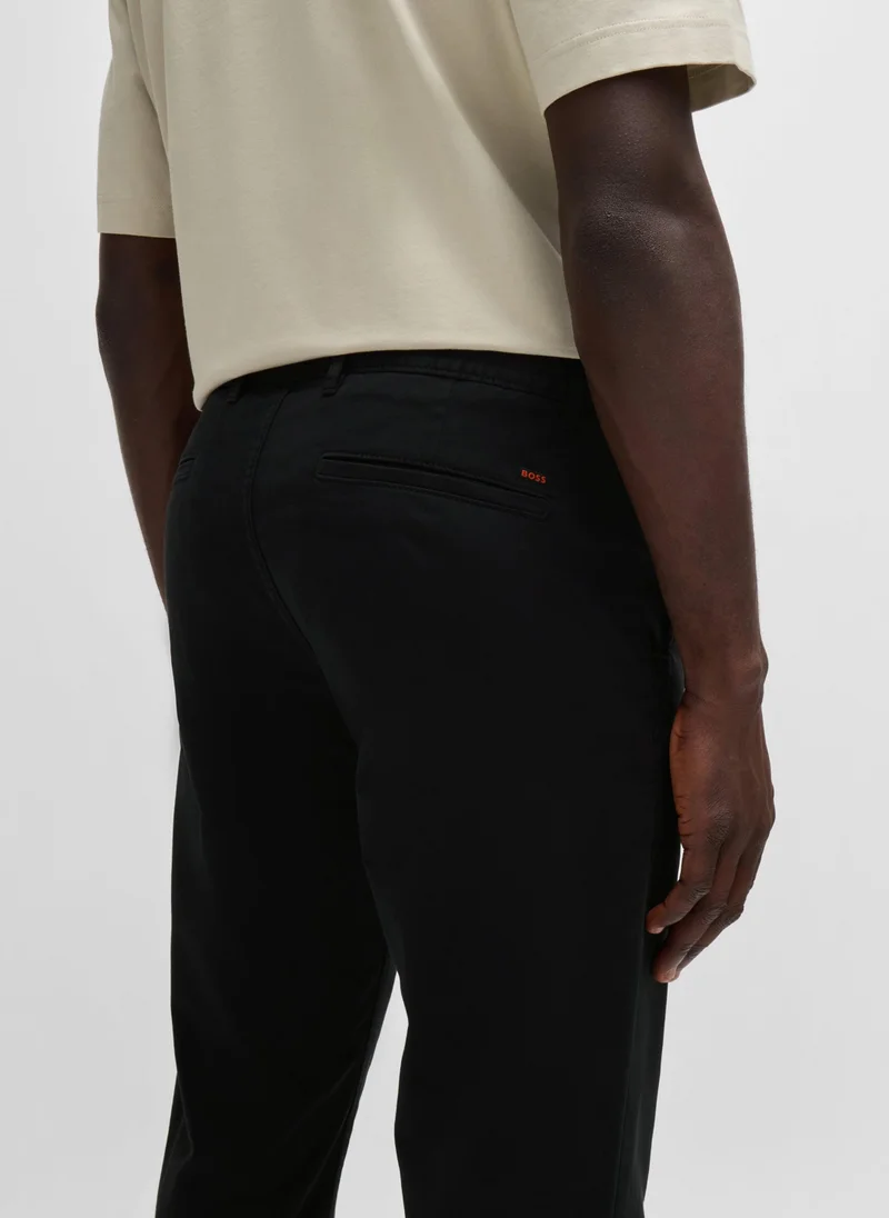 بوس Slim-fit chinos in stretch-cotton satin