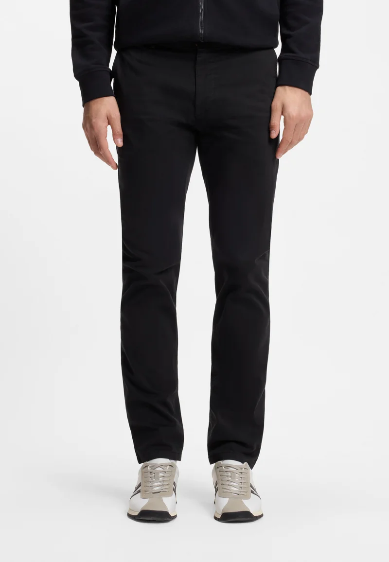 Slim-fit chinos in stretch-cotton satin