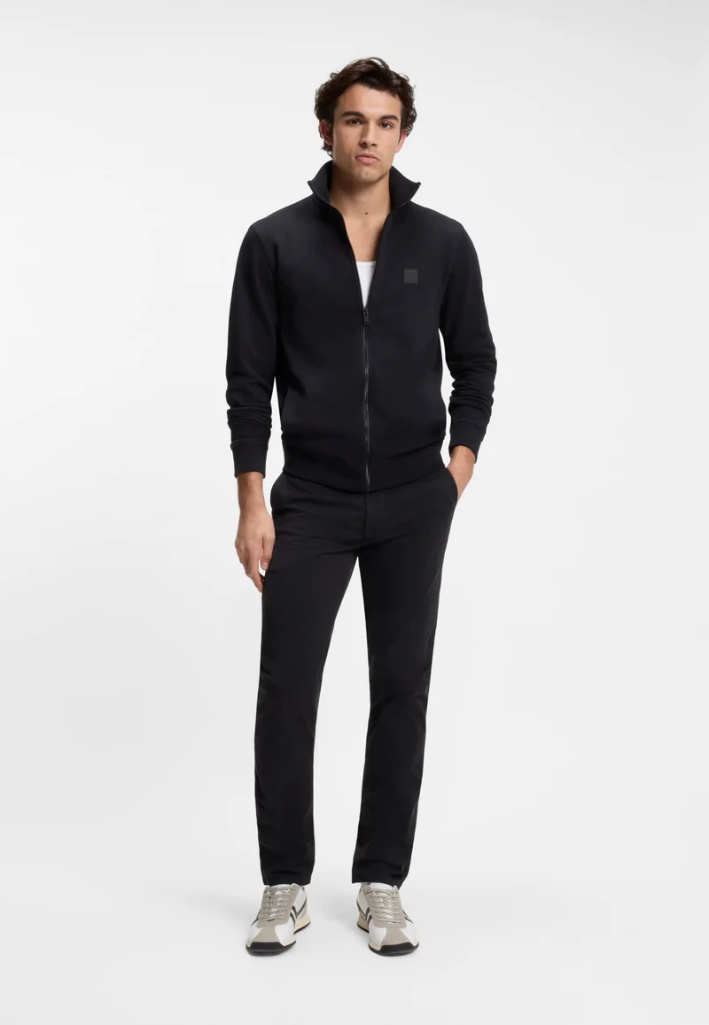 BOSS Slim-fit chinos in stretch-cotton satin