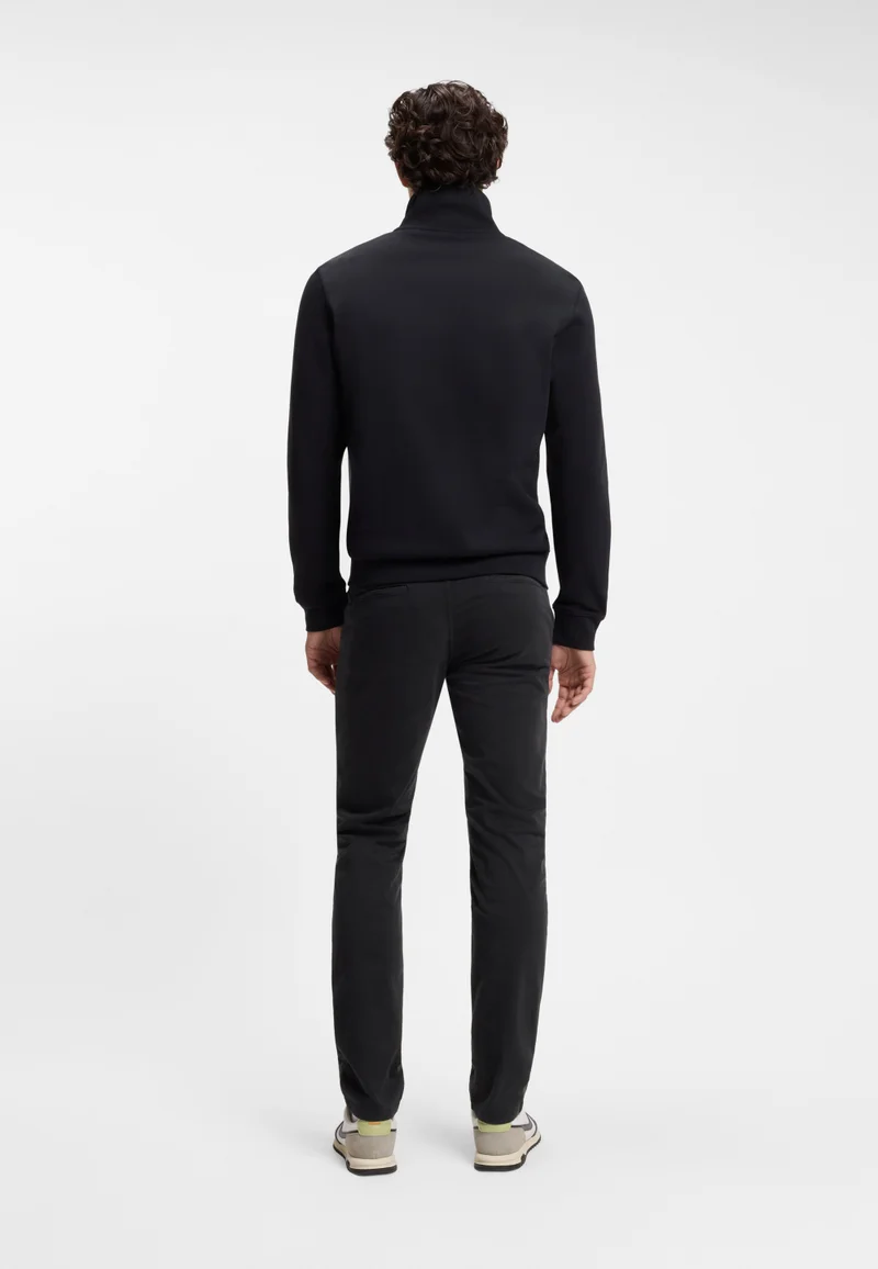 BOSS Slim-fit chinos in stretch-cotton satin