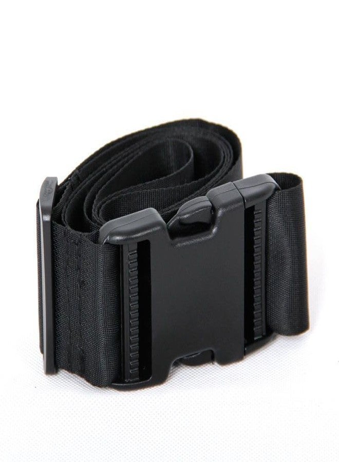 iCONY Wheelchair Safety Strap Seat Belt - Anti-Slip, Anti-Fall, Extra Long Size 100cm to 200cm Adjustable Length, Quick Released Buckle, Suitable for all People 1 Pack (BLACK) - Image 3