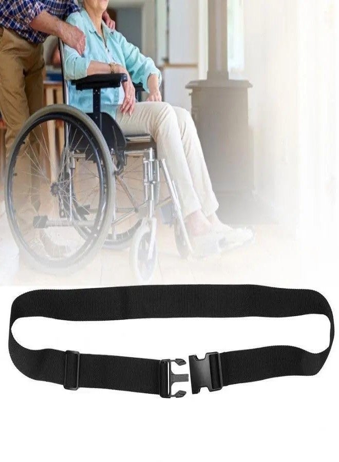 iCONY Wheelchair Safety Strap Seat Belt - Anti-Slip, Anti-Fall, Extra Long Size 100cm to 200cm Adjustable Length, Quick Released Buckle, Suitable for all People 1 Pack (BLACK) - Image 5