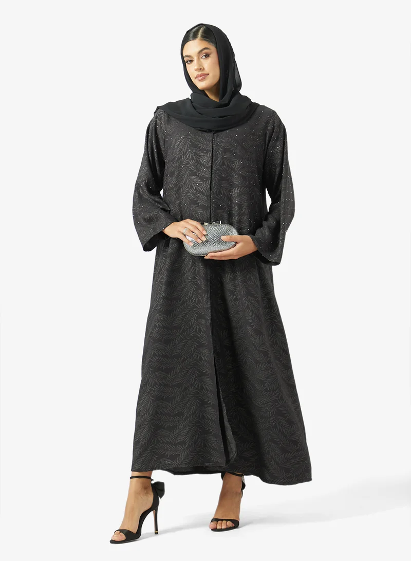 Khizana Printed Abaya With Sheila