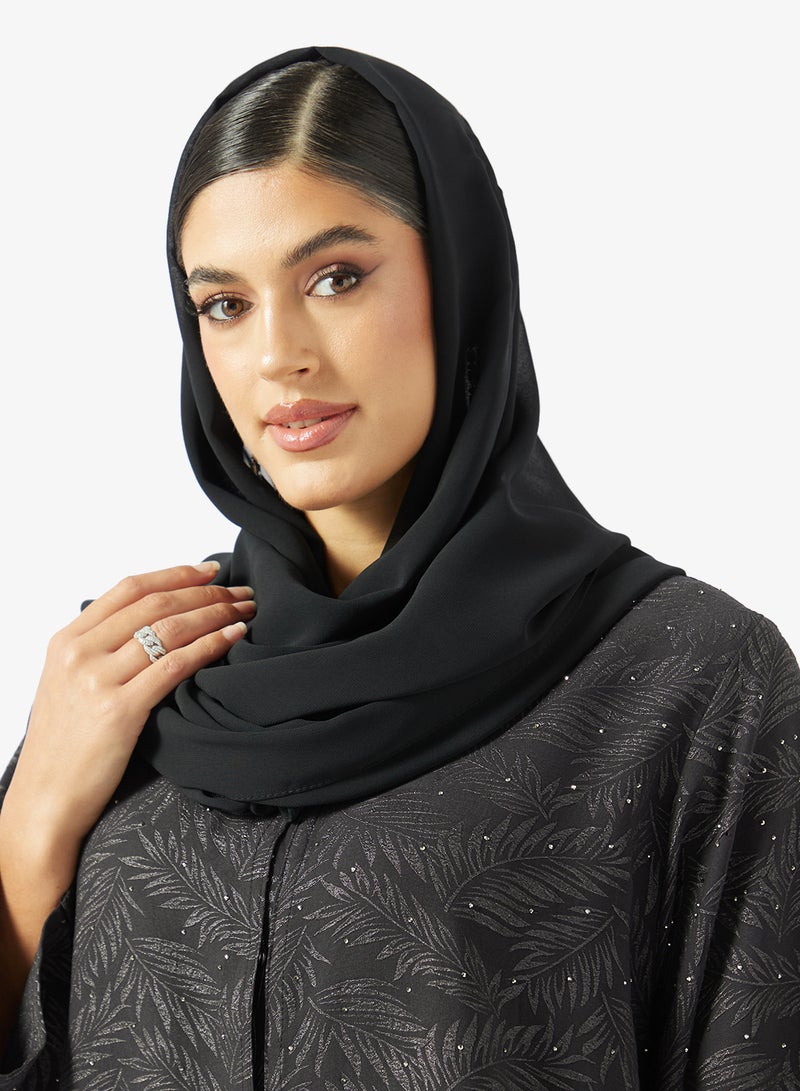 خزانة عباية مطبوعة مع شيلا - Image 4