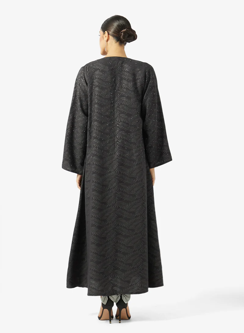 Khizana Printed Abaya With Sheila