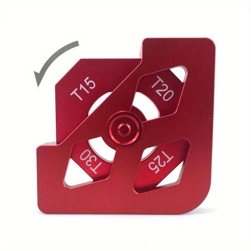 Red Metal Woodworking Corner Radius Jig Chamfer Template for Round T Arc Edges - Image 5