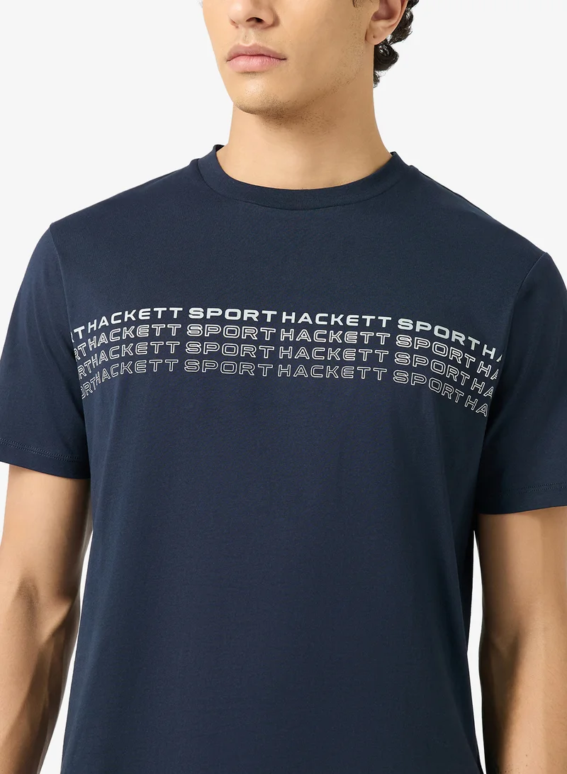 Hackett  Logo Crew Neck T-Shirt for Men | Best Price UAE