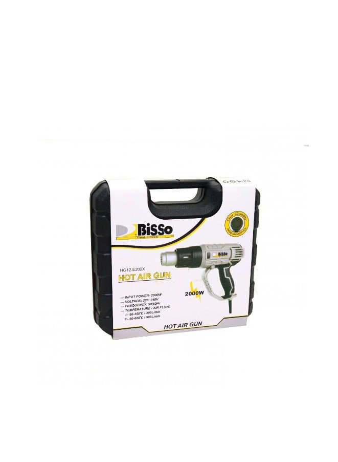 BISSO 2000W 4-Nozzle Electric Heater. 2 Adjustable Positions. Multifunctional. Used for welding, heat shrinking, paint stripping, tube bending, and grilling. - Image 5