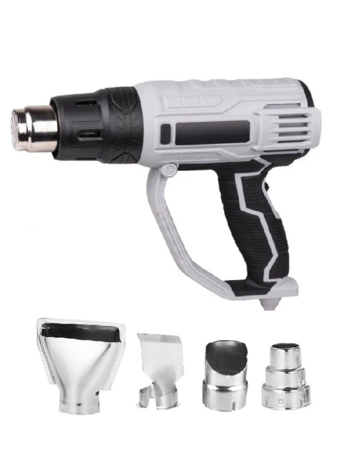 BISSO 2000W 4-Nozzle Electric Heater. 2 Adjustable Positions. Multifunctional. Used for welding, heat shrinking, paint stripping, tube bending, and grilling. - Image 1