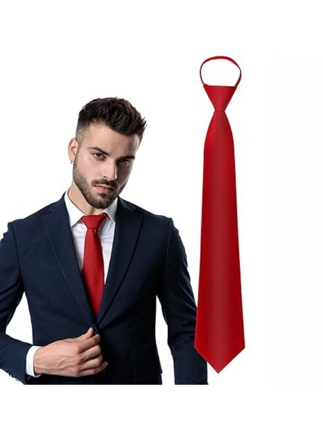 Pre-Tied Bow Tie Satin Solid Bowtie Adjustable Tuxedo Bowties for Men and Boys - Image 3