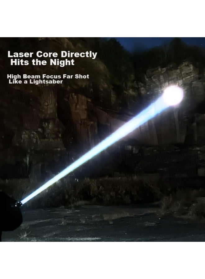 Shenyu Flashlight With High Brightness, Zoomable Lens, Long-range Beam, Ultra-long Battery Life, Outdoor Survival, Emergency Power Outage Lighting - Image 4