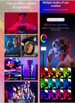 Occuwzz W140 RGB Video Light, Portable LED Camera Light Board 0-360 Full Color, CRI95+ 2500K-9000K Dimmable 20 Lighting Effects, 3000mAH Rechargeable LED Lighting for Photography, Video Conferencing, TikTok  - Image 2