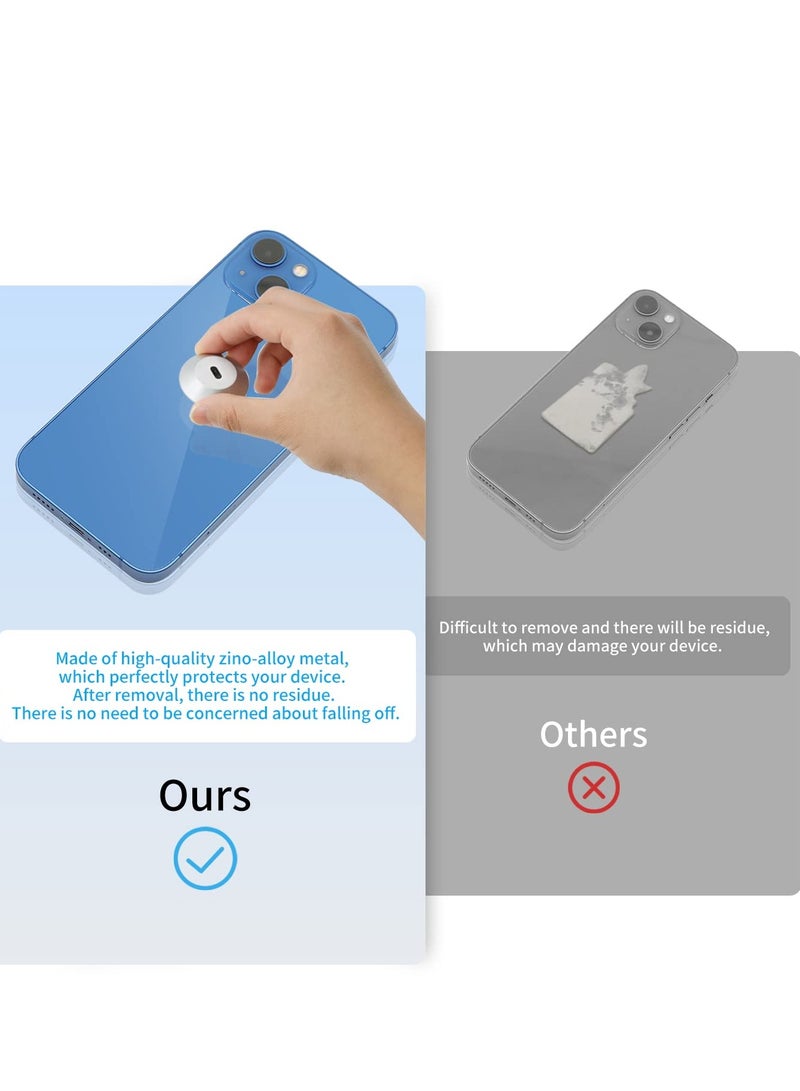 SOLARAE 5 عبوات من لوحة تثبيت لاصقة مع فتحة لقفل الكمبيوتر وكابلات الأمان لتأمين اللابتوبات والأجهزة اللوحية والشاشات لجهاز آيفون والهواتف الذكية - Image 3