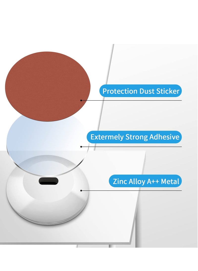 SOLARAE 5 عبوات من لوحة تثبيت لاصقة مع فتحة لقفل الكمبيوتر وكابلات الأمان لتأمين اللابتوبات والأجهزة اللوحية والشاشات لجهاز آيفون والهواتف الذكية - Image 2