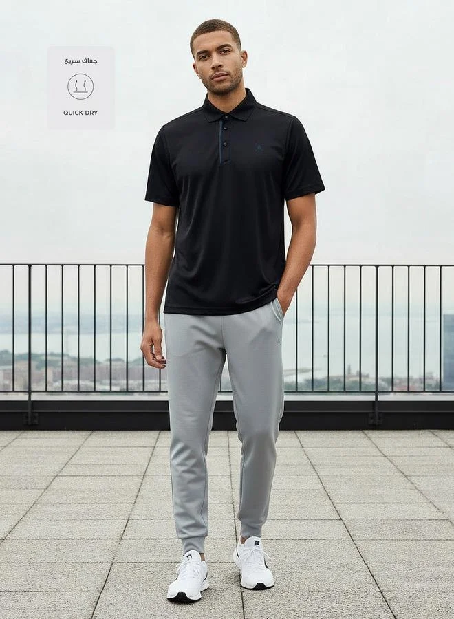 Splash Active Men Stretchable Performance Polo T-shirt