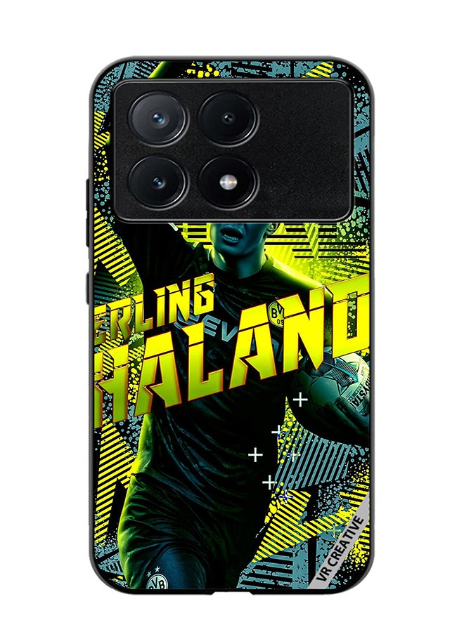 VR CREATIVE Protective Case Cover For Xiaomi Poco X6 Pro Haaland Design Multicolour - Image 1