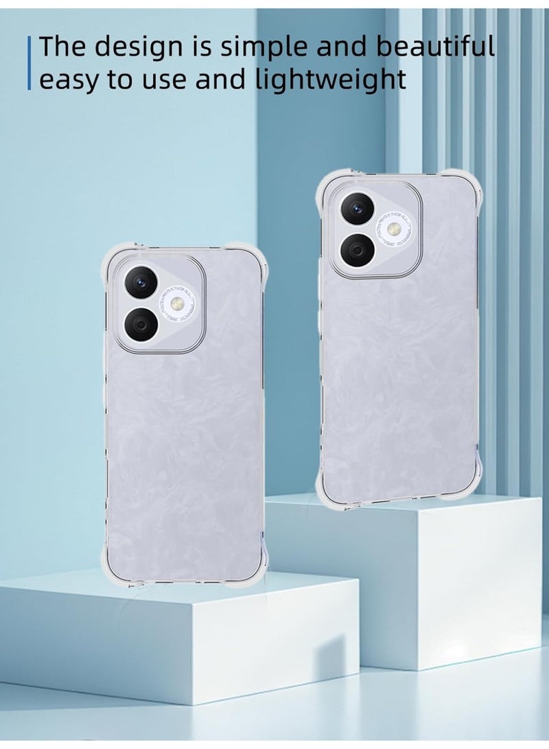 SanHu Case for Honor 400 Lite Clear TPU Four Corners Military-Grade Protection Cover Transparent Soft - Image 4