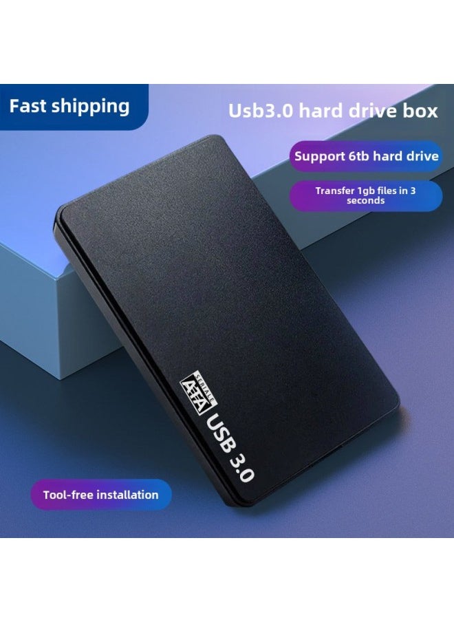 2.5 Inch Usb3.0 Hard Disk Box Desktop Laptop External Solid State Ssd Mechanical Mobile External Box-Color:2.5inch Hard Drive Box Usb 2.0-added Micro Mobile Phone Adapter (small Trapezoid)