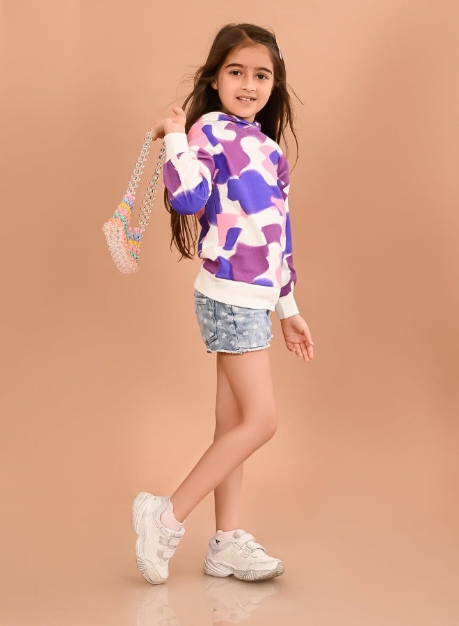 Girls Full Sleeves Sweatshirt
