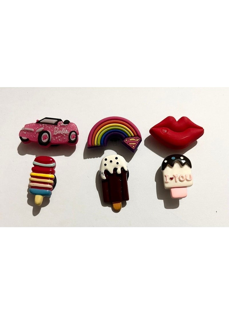 Marimari 6 Pieces Slipper Ornaments Compatible 1st Quality  - Image 1