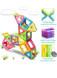 McDou 64pcs Magnetic Building Blocks Magnet Tiles for 3 4 5 6 7 Years Old Boys Girls Gifts  - Image 5