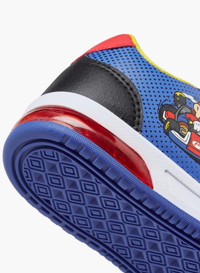 Super Mario Colourblock Light-Up Sneakers with Hook and Loop Closure - Image 5