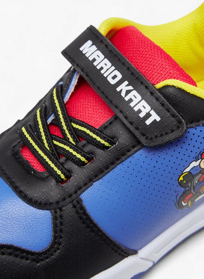 Super Mario Colourblock Light-Up Sneakers with Hook and Loop Closure - Image 4