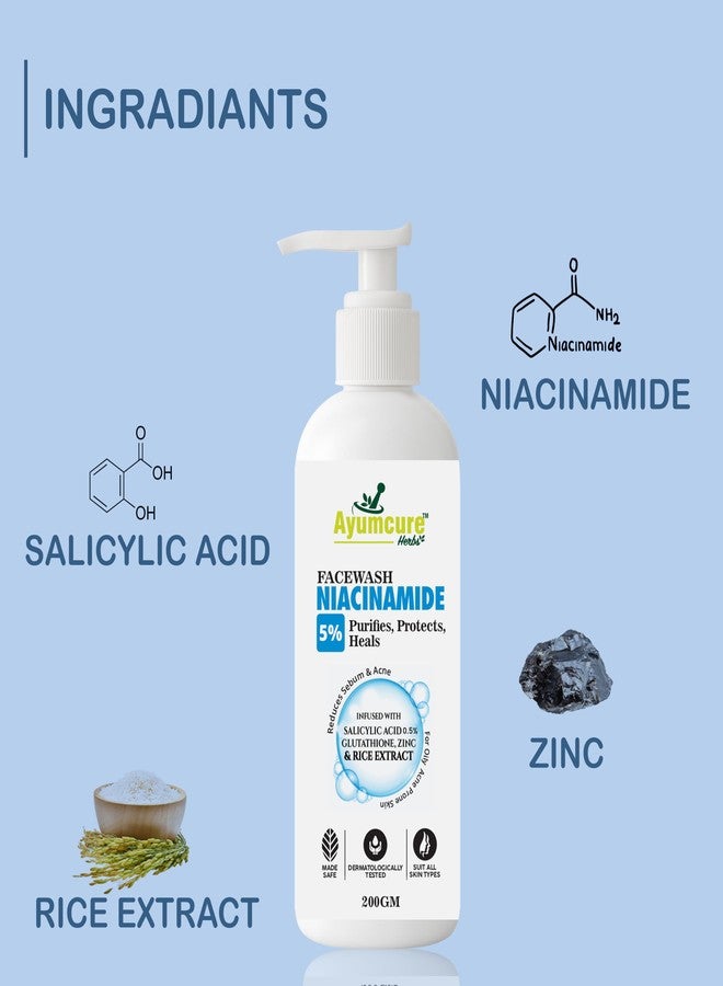 Ayumcure Anti Pigmentation Kit | Set of 3 | Niacinamide & Alpha Arbutin Face Serum 30ML + 3% Niacinamide Rise Toner 200ML + 5% Niacinamide Face Wash 200ML | For Dark Spots, Uneven Tone & Glowing Skin - Image 4