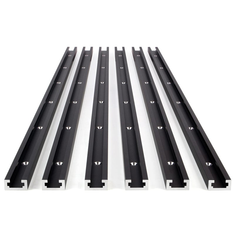 CLEAR STYLE T Tracks 36 Inch for Woodworking by CLEAR STYLE, Double-Cut Jig Profile Universal T-Tracks with Predrilled Mounting Holes (36 Inch 6 Pack) - Image 5