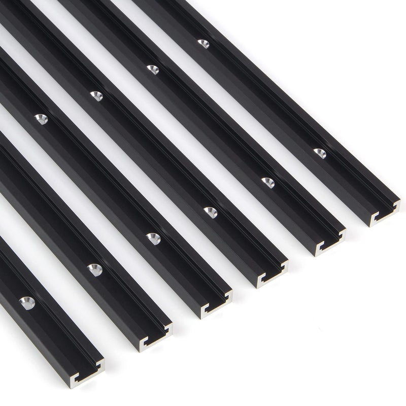 CLEAR STYLE T Tracks 36 Inch for Woodworking by CLEAR STYLE, Double-Cut Jig Profile Universal T-Tracks with Predrilled Mounting Holes (36 Inch 6 Pack) - Image 2
