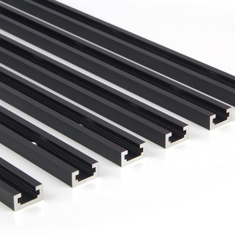 CLEAR STYLE T Tracks 36 Inch for Woodworking by CLEAR STYLE, Double-Cut Jig Profile Universal T-Tracks with Predrilled Mounting Holes (36 Inch 6 Pack) - Image 4