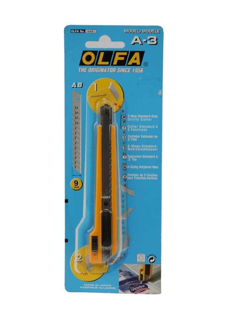 OLFA A-3 Standard Two Way Utility Knife With Pocket Clip  - Image 1