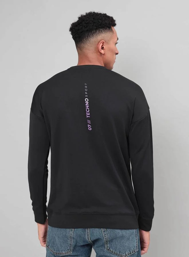 Technosport Technosport 4-Way Stretch Printed Sweatshirt