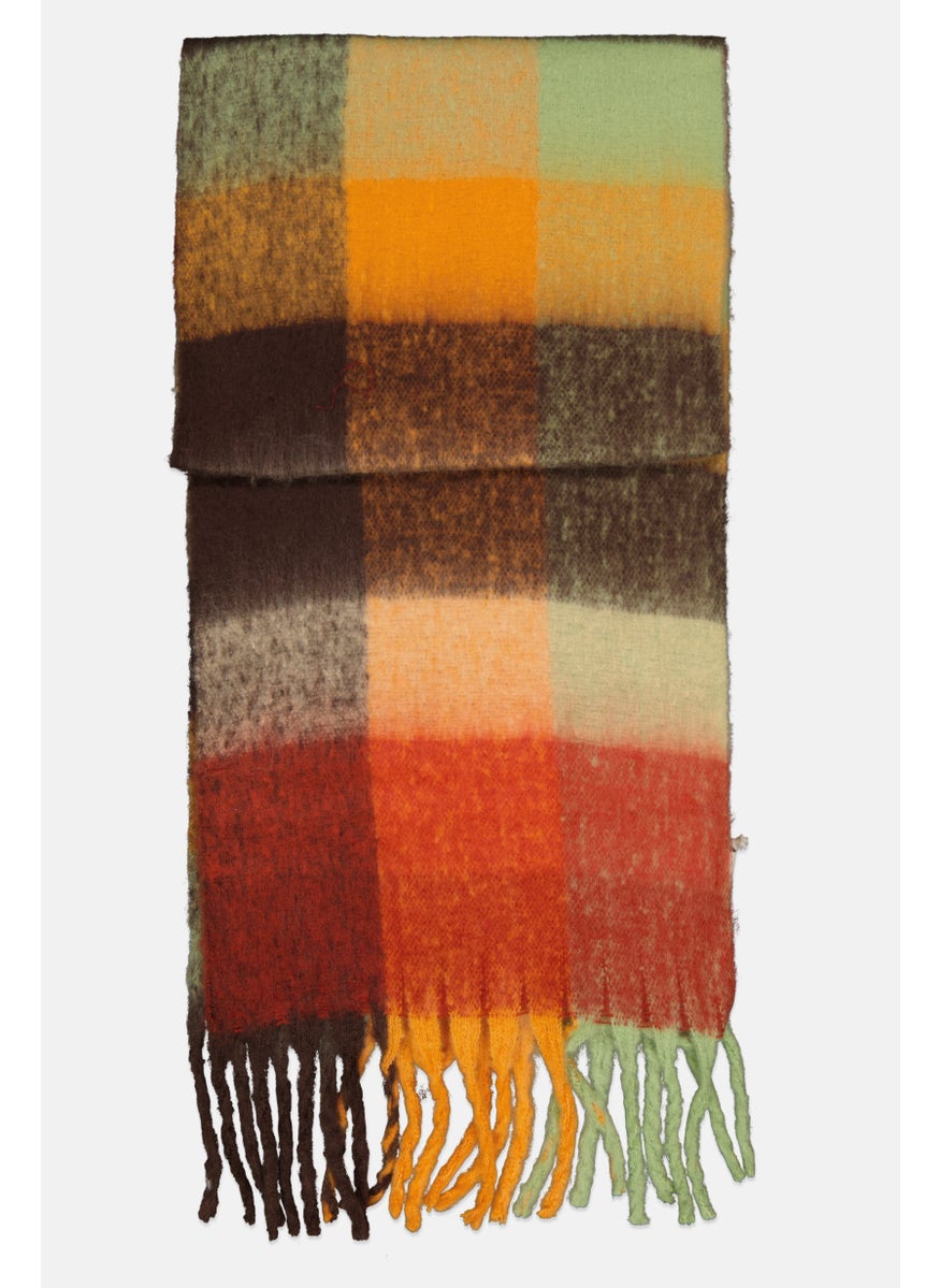 Vintage Havana Women Colorblock Scarf 220 x 42 cm, Multicolor  - Image 2