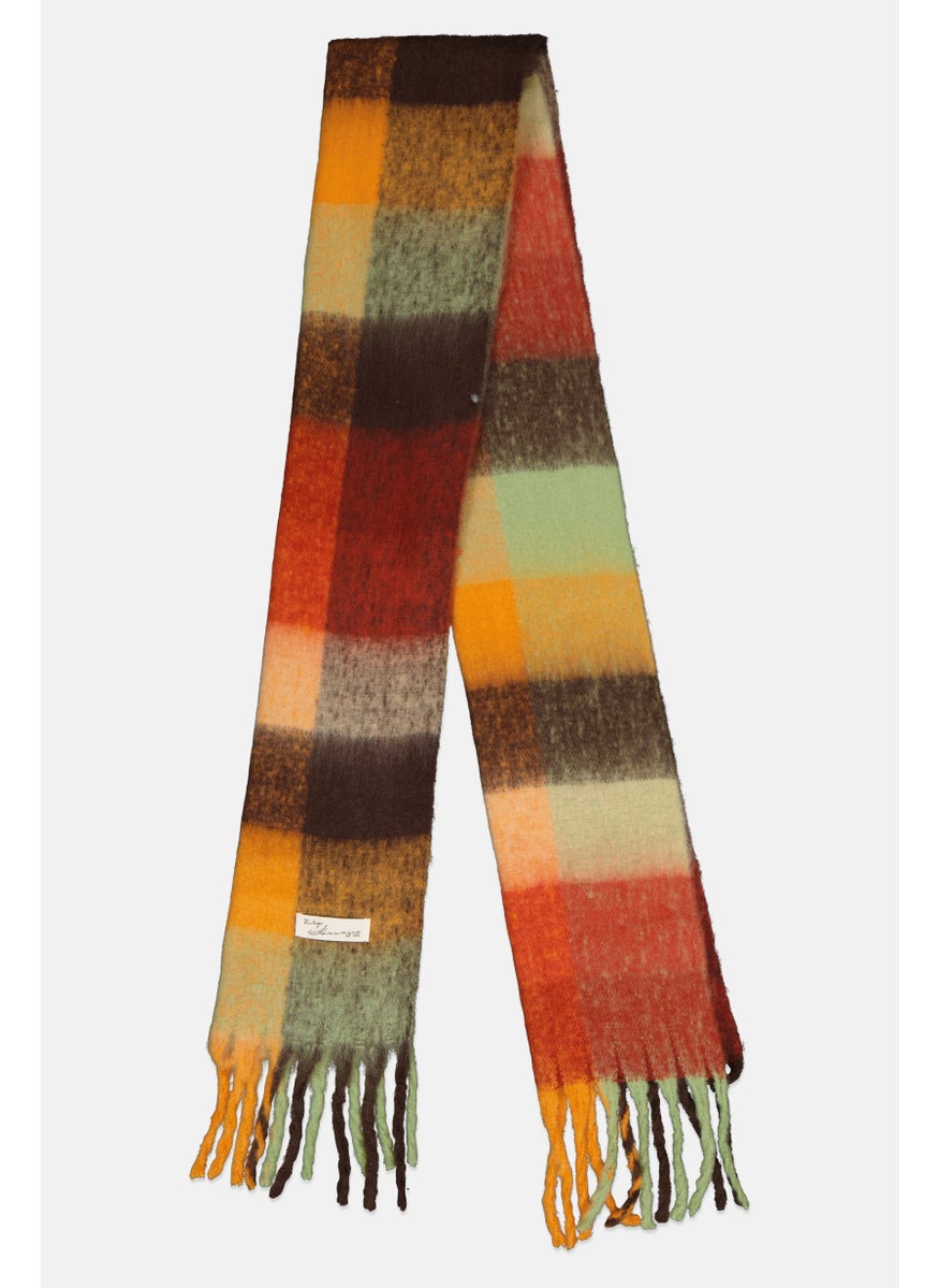 Vintage Havana Women Colorblock Scarf 220 x 42 cm, Multicolor  - Image 1