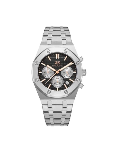 KENNETH SCOTT Men's Stainless steel Multi Function Watch K24112-SBSB - 42 mm