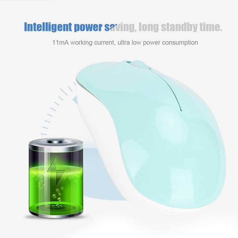 klarako 3Key 3D Universal Wireless Mouse, Gaming Mouse with 1600 DPI Resolution and Low Power Consumption, Desktop for Home Laptop for Computer for Office(Green) - Image 5