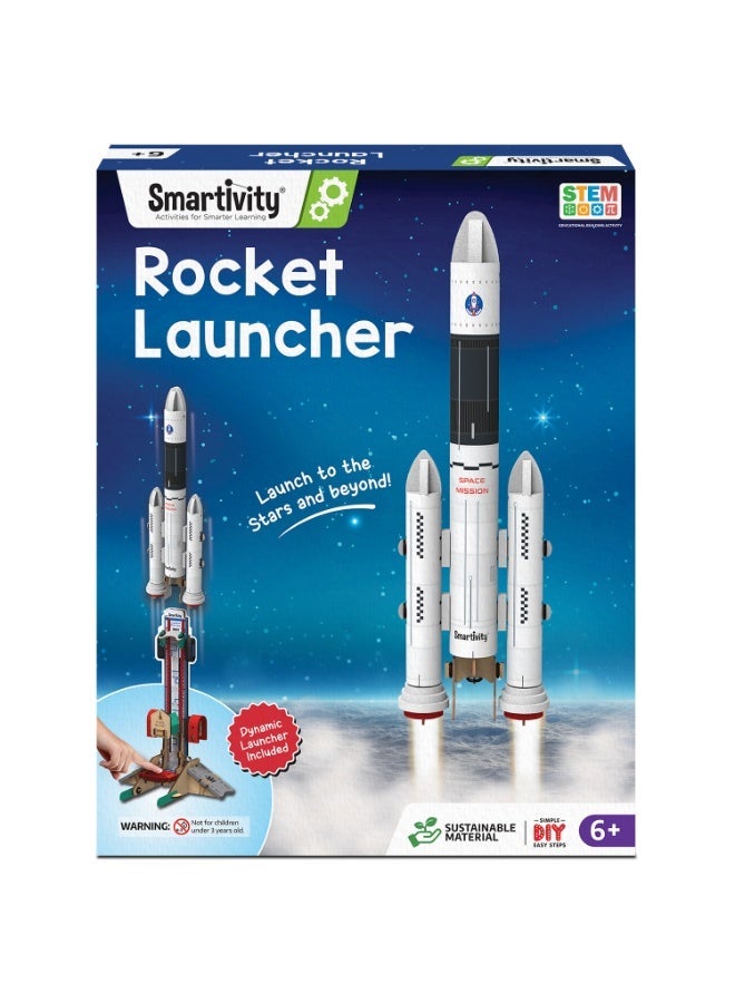 Smartivity Rocket Launcher DIY STEM Educational Toy Kit for Kids Age 6+ | Wooden Learning Toy | Build & Play | Gift for Boys & Girls - Image 1
