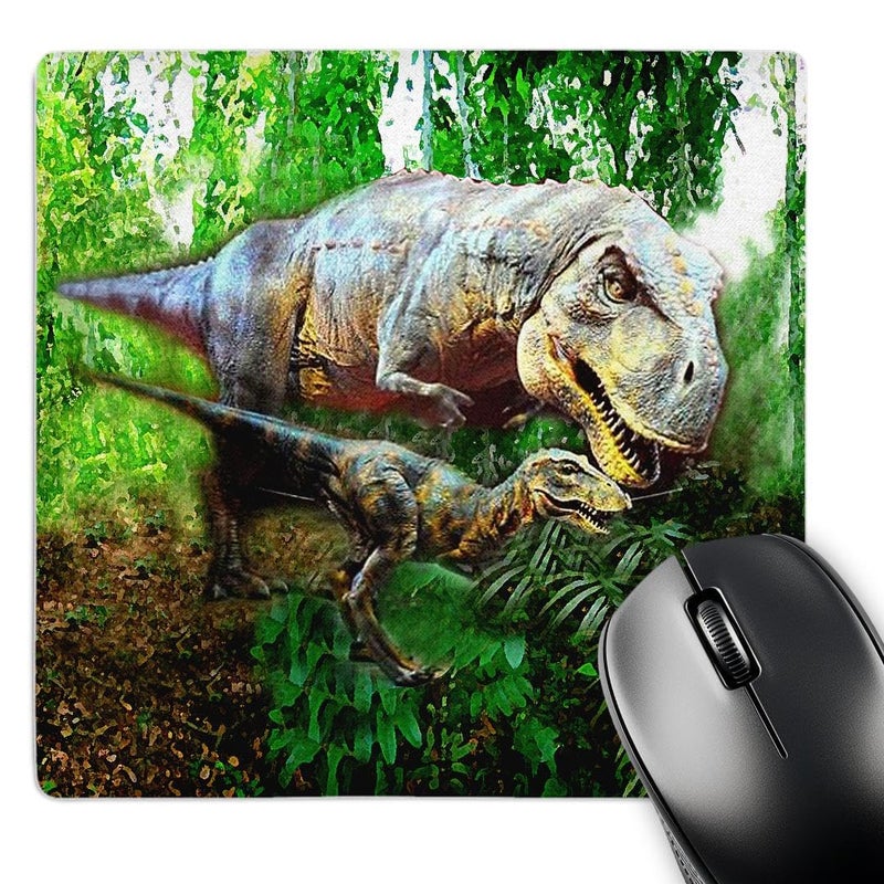 3dRose LLC 8 x 8 x 025 Inches Dinosaurs Mouse Pad mp_4096_1 - Image 2