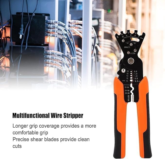 SANGOZ 5 in 1 Wire Stripper with Wrench Function Cable PliersEasy to Use Wire StripperElectrical RepairsAppliance Repairs Cable Stripper - Image 2